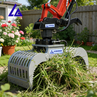 Grappin de tri robuste pour excavatrice avec rotation des déchets et personnalisation des couleurs