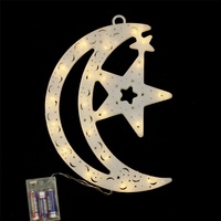 Batterie USB Powered 20 LED Crescent Moon Star Ramadan und Eid Wall String Decor Lights