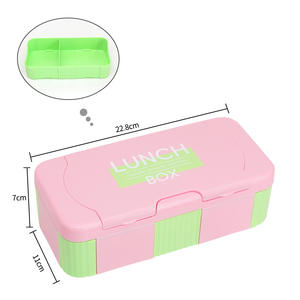 Bencircle N08-1 Cute Plastic Bento <b>Lunch</b> <b>Box</b> for Children Insulated Leakproof School Use <b>with</b> Spoon 1100ml - Product Image 6