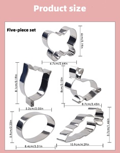 Ensemble d'<span class=keywords><strong>emporte</strong></span>-pièces de Pâques en acier inoxydable vente en gros ustensiles de cuisson pour biscuits, gâteaux, oeufs, lapins, outils de cuisson - Product Image 5