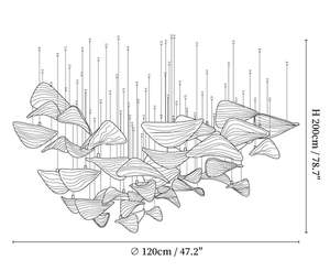 Contemporary Style Indoor Decoration <strong>Fixture</strong> Hotel Lobby Villa Stair Custom Luxury Led Chandelier Glass Pendant <strong>Light</strong> - Product Image 5