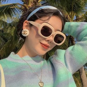 Fashionable Oval Retro Custom <b>Sunglasses</b> Women's Street Photography Uv Resistant <b>Sunglasses</b> - Product Image 3