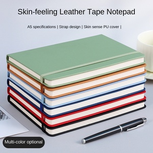 Ensemble cadeau de carnet de notes d'affaires en similicuir personnalisé Pappy Strap, relié sans fil, pour enregistrement de réunion, journal, Chine - Product Image 2