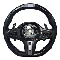 Volant de direction en cuir de haute qualité, en fibre de carbone, avec LED, pour BMW G20 G30 G01 Série 3 Série 5