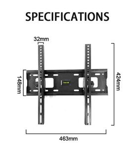 Supporto <span class=keywords><strong>TV</strong></span> Inclinabile Max VESA 400x400mm per LED LCD, <span class=keywords><strong>Piastra</strong></span> in Acciaio Nera Certificata CE, Capacità di Carico 35kg per <span class=keywords><strong>TV</strong></span> da 23-65 Pollici a Prezzo di Fabbrica - Product Image 2