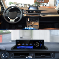 Untuk Lexus CT200 2012-2018 Radio Mobil 10.25 Inch Pemutar Video Multimedia Stereo Navigasi Carplay Dengan kenop pabrik asli