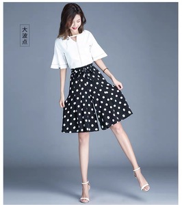 <span class=keywords><strong>Pantaloni</strong></span> in Chiffon elasticizzati a quattro lati gonna pantaloncini larghi da <span class=keywords><strong>donna</strong></span> taglie forti da <span class=keywords><strong>donna</strong></span> - Product Image 4