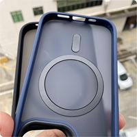 Coque de téléphone magnétique transparente en gros pour iphone 14 pro max couverture de téléphone Magsafe pour samsung S23u S22u