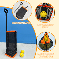 Nouveau Design Tennis Roller Ball Picker Pickleball Collector avec crochet pour l'utilisation de la Cour Portable Tennis Ball Picker Tool