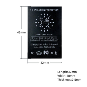 Autocollant anti-radiation en PVC en forme de fleur 5G, <span class=keywords><strong>protection</strong></span> contre les <span class=keywords><strong>ondes</strong></span> <span class=keywords><strong>électromagnétiques</strong></span>, ions négatifs, autocollant anti-radiation pour téléphone portable - Product Image 2