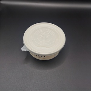 Conteneur en papier kraft blanc <span class=keywords><strong>de</strong></span> qualité alimentaire imprimé sur mesure, 30, 36 oz, 32, 48 oz, jetable, 500 ml, bol rond pour salade à emporter avec couvercle - Product Image 2