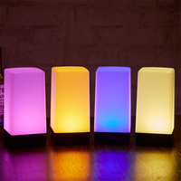 Ktv Mini lampe de Table Led, éclairage de fête, lampe lanterne avec abat-jour en verre, décoration de café, lampe de Table Led