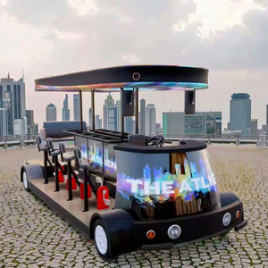 Vélo de fête électrique en <span class=keywords><strong>tandem</strong></span> avec assistance au pédalage, multifonction, pour la vente d'aliments et de boissons, pour le café et la bière - Product Image 2