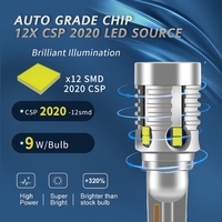 Nouveau 9W 1200LM W16W T15 921 912 LED CANBUS sans erreur voiture Super lumineux feu de recul blanc jaune 12V Auto feu arrière
