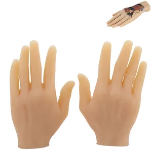 3D Silicone Tattoo Practice Left/Right Hand Arm Makeup Practice Hand Skin Supply for tattoo Permanent Makeup Beginner Supplies