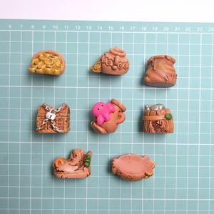 Nouvelles figurines créatives en résine, <span class=keywords><strong>coffre</strong></span> au trésor marin 3D, mini boîte à monnaie, assortiment <span class=keywords><strong>de</strong></span> 100 pièces/lot, pour accessoires décoratifs DIY - Product Image 4