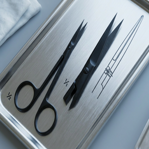 Manicure <b>Scissors</b> Silver Finish Straight Cuticle Pedicure Eco-friendly Stainless Steel Beauty Customized Logo Manicure Trimmer - Product Image 5