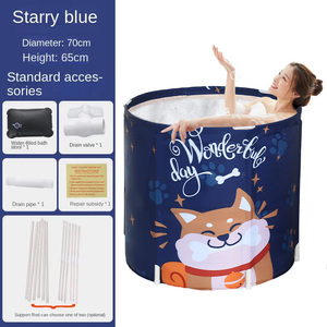 Guangyang Adulte <span class=keywords><strong>Seau</strong></span> De Bain Portable PVC <span class=keywords><strong>Baignoire</strong></span> Pliant <span class=keywords><strong>Seau</strong></span> De Bain Épaissir Douche Baril Grand Adulte <span class=keywords><strong>Baignoire</strong></span> Bébé Natation Caca - Product Image 2