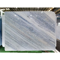 Panneau de marbre translucide rétroéclairé en pierre naturelle, dalle de marbre onyx bleu, idéal pour les murs et les halls d'entrée