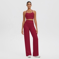 Ensemble de leggings et soutien-gorge de sport pour femmes, respirant, à séchage rapide, taille haute, anti-transpiration, extensible dans quatre directions, pour la gym, l'entraînement, le fitness et le yoga