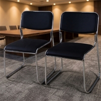 Chaise de réunion ergonomique empilable en métal moderne pour hôpital, maison, bureau, salle de conférence, réception, consultation des visiteurs