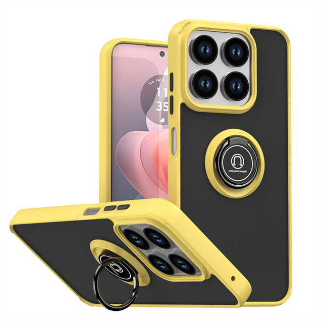 Matte PC+TPU Case Magnetic Ring Bracket Mobile Phone for ZTE Blade V70/Axon 70/Nubia V70 Shockproof Back Cover