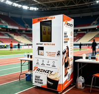 Distributeur automatique de boissons protéinées haute rentabilité fabriqué en Chine, 6 poudres, chaud/froid, télécommande, pour centre de remise en forme et salle de sport