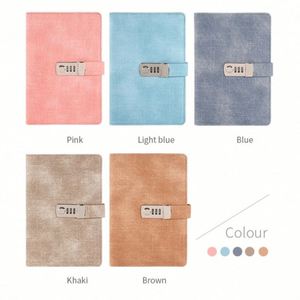 Libreta de Contraseñas Personalizada Estilo Ejecutivo, Cuaderno con Candado de Seguridad de Plástico para Estudiantes, Diario de Tapa Dura con Candado - Económico - Product Image 3