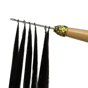 Vendita all'ingrosso di <span class=keywords><strong>capelli</strong></span> <span class=keywords><strong>veri</strong></span> vergini umani piccoli a cerchio singolo piuma invisibile piccola ciocca di <span class=keywords><strong>capelli</strong></span> naturali - Product Image 3