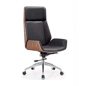 Ergonomisch Kantoormeubilair Hoge Rugleuning Pu Executive Bureaustoel Draaibaar Met Traditioneel Computertafelbureau - Product Image 1