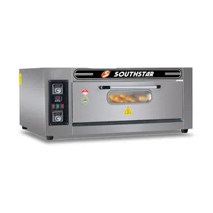 Hot selling 1 deck 2 trays commercial bakery deck electric cooker with oven ge manufacturers baking profile oven