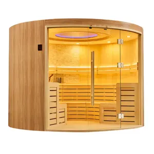 2018 High-End 6 Persoon Droge Stoom Ronde Sauna Voor Koop WS-1708