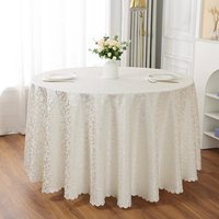 Nappe de table ronde en polyester pour hôtel, mariage, banquet, fête, décoration, sur-table, décoration intérieure