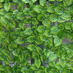 Clôture murale végétale artificielle en plastique, feuilles vertes, décoration de balcon extérieur, écran de feuillage haute simulation - Product Image 2