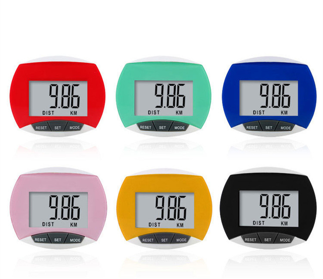 Ultra-light Custom Logo LCD Electronic Pedometer Waist Clip Calorie Step Counter for Elderly Students Sports Fitness