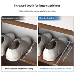 Armadio Moderno in Stile Cinese con <span class=keywords><strong>Ripiani</strong></span> Regolabili e Grande Capacità, Ideale per Scarpe, Adatto per Soggiorno, Camera da Letto, Balcone - Product Image 4