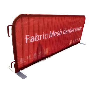 customized printing crowd control fabric mesh banner Mesh PVC vinyl fence barrier cover