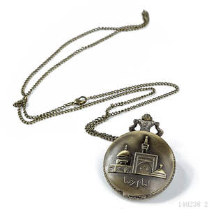 Toptan antik kuvars <span class=keywords><strong>Mirage</strong></span> Vintage iki köprü Paris kulesi zinciri cep saati - Product Image 3