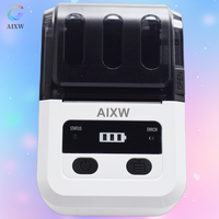 AIXW Mini imprimante thermique d'étiquettes conception intelligente 58mm impression de codes à barres de magasin de détail portable en stock