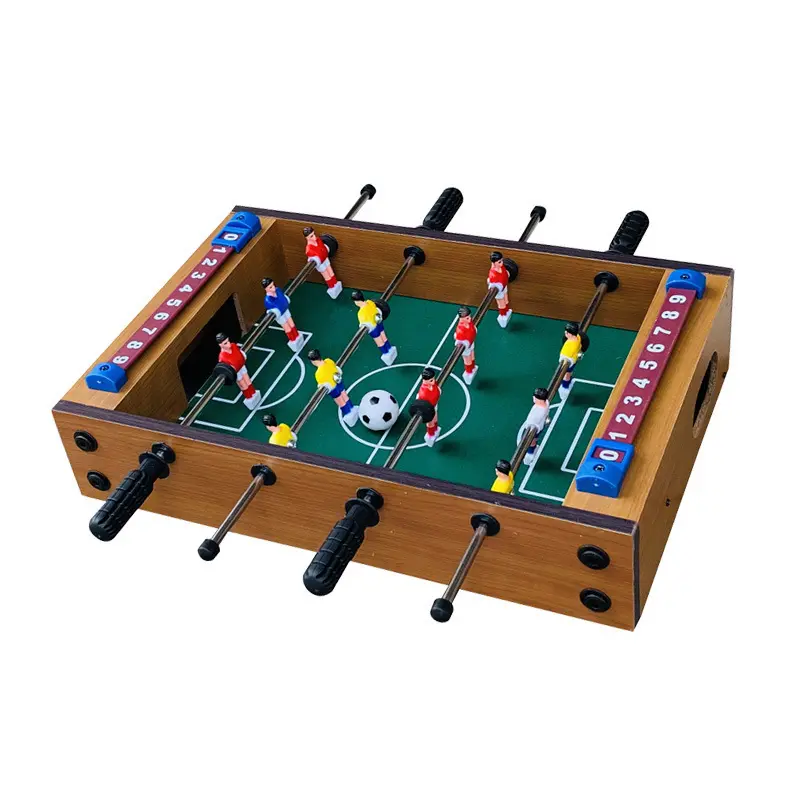 Jouet éducatif Mini table de football d'intérieur Table de football en bois Jeu de table de football pour enfants Salles de jeux Fêtes Nuit en famille