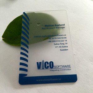 Tarjetas de Visita de PVC Mate Esmerilado con Impresión Serigráfica, Tarjetas de Plástico para Negocios - Product Image 2