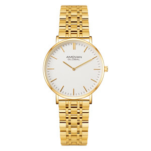 Montres à quartz simples entièrement métalliques pour hommes, bracelet en acier inoxydable - Product Image 1