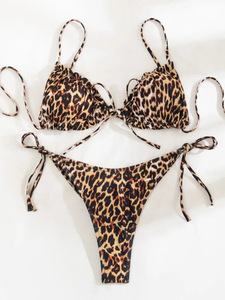 신상품 8가지 색상 동물 프린트 비키니 치키 브라질리언 미니 수영복 - Product Image 5