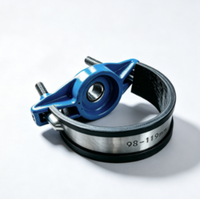 Selle de raccordement en fonte ductile avec bande en acier inoxydable pour tuyaux PE/PVC