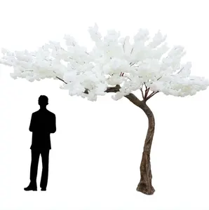 Der hochwertige weiße künstliche Kirschblütenbaum für den Innen- und Außenbereich für Hotel, Hochzeit oder Party-Dekoration