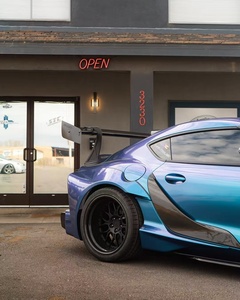 ชุดแต่งคาร์บอนไฟเบอร์สไตล์ DE สำหรับ Toyota Supra ประกอบด้วยลิ้นหน้า สเกิร์ตข้าง ดิฟฟิวเซอร์ สปอยเลอร์ ซุ้มล้อ ชุดแต่งไวด์บอดี้ อัพเกรดใหม่ - Product Image 4