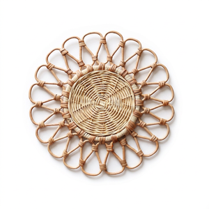 High Quality Vintage Styled Rattan Placemat Wholesale, Rattan Dinning Charger Made in Vietnam - Product Image 1