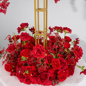 Décorations de table de mariage Ornements Roue de Ferris rouge Centre de table floral Arrangement de mariage - Product Image 3