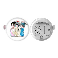 Alfileres redondos de música personalizados de fábrica, insignias parlantes personalizadas, botones, agregue su imagen, foto/texto/logotipo, diseño de bolsa de ropa, insignia