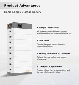 고전압 15kwh 리튬 이온 배터리 48v 200ah 쌓을 수 있는 20Kwh 30Kwh Lifepo4 배터리 (10 년 보증 포함) 태양 전지 - Product Image 5